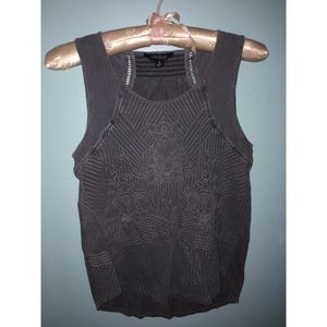 Lucky Brand Intricate Floral Pattered Blouse